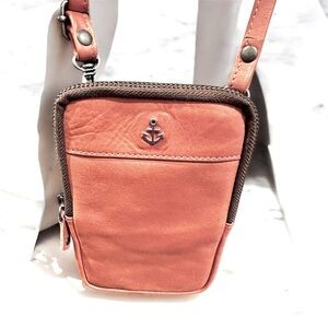 Harbour 2nd Mini Leather Phone Wallet Crossbody Bag | Adjustable Strap Purse